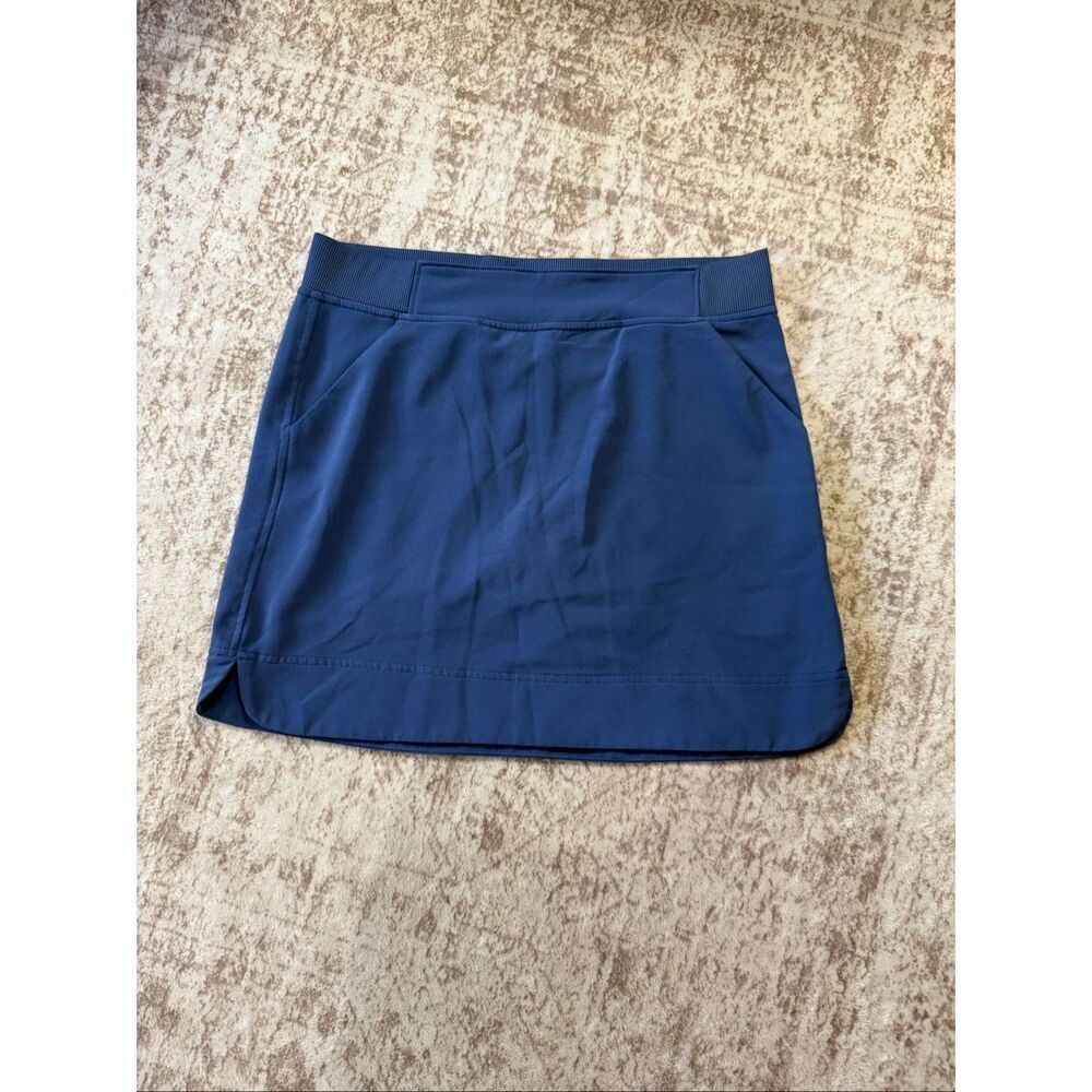 32 Cool Women's Elastic Waist Stretch Mini Pencil Skirt Skort Navy Blue Small